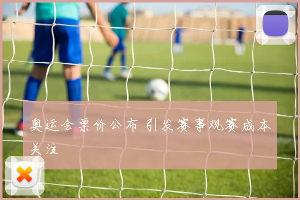 奥运会票价公布 引发赛事观赛成本关注